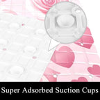 Bath Tub Shower Mat, Washable Bathtub Floor Mats, Suction Cups and Drain Holes - Image 3