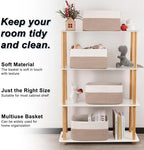 4 Pack Storage Baskets for Organizing, Woven Baskets for Shelves - Image 3