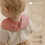 8 Pack Muslin Baby Bandana Bibs - Image 4