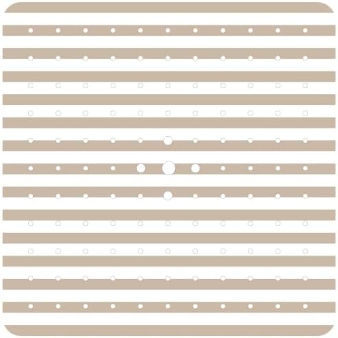 Square Shower Mat Non Slip 21x21 Inch, Anti Slip Shower Mat by Denifeiya