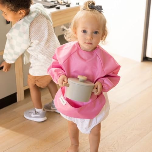 Tiny Twinkle Long Sleeve Bib for Babies & Toddlers | 2-Pack Waterproof Smock - Image 3
