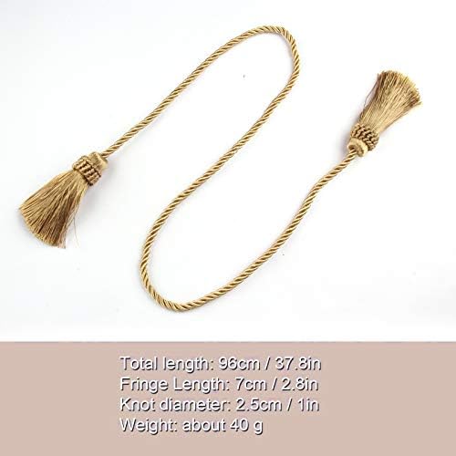 Curtain Tiebacks Handmade Curtain Holdbacks Rope - Image 2