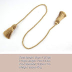 Curtain Tiebacks Handmade Curtain Holdbacks Rope - Image 2