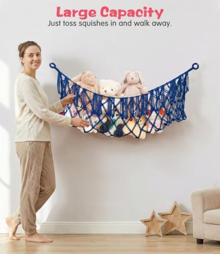 Stuffed Animal Net Hammock, Save Space Eliminate Clutter - Image 3