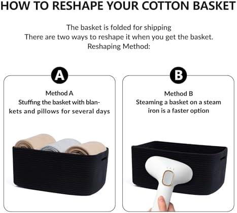 MiniArk Large Storage Baskets for Shelves, Baby Nursery, Toy Baskets Box - Image 7