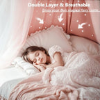 Princess Bed Canopy for Girls, Double Layer Canopy Fits Twin/Full Bed - Image 5