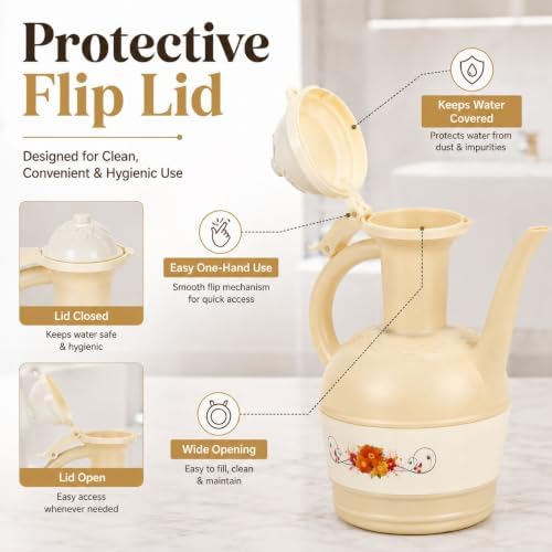 Beige Lota Bodna Toilet Wash Jug - Image 4