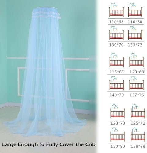 haozaikeji Baby Crib Mosquito Net Breathable Crib Canopy Netting Baby Bed Cot - Image 7