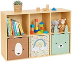 OOOK 6 Cube Storage Organizer, Double-Use Montessori Bookshelf Toy Storage - Image 4