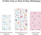 PHF 3 Pack Soft Mini Crib Sheets, Mermaid Silky Pack N Play Sheets - Image 6