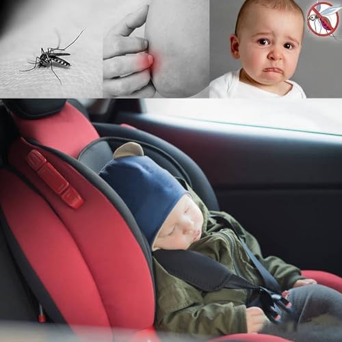 4PCS Car Window Shades with Zipper, Breathable Car Window Cover Baby Window - Image 5