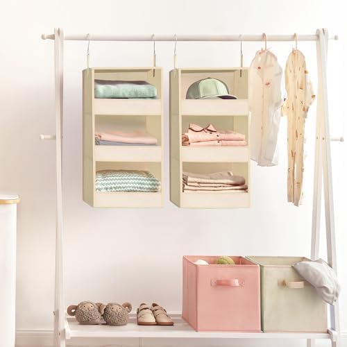GRANNY SAYS 3-Shelf Hanging Closet Organizer, Foldable Storage - Image 2