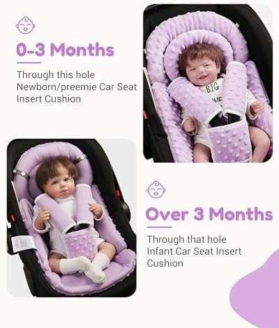 BOMOLOUR Infant Car Seat Insert - Image 3