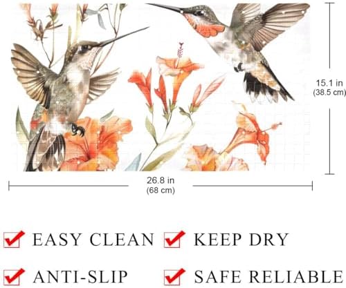 Non Slip Bathtub and Shower Mat 26.8x15.1 inch, Bath Mat - Image 4
