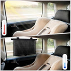 Car Side Window Shades, 2 Pack Retractable Roller Sun Shades, 18 x 20 in - Image 4
