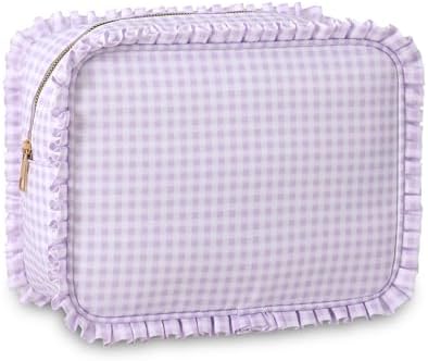 Ruffled Makeup Bag by EMBRUNIONCE