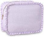 Ruffled Makeup Bag by EMBRUNIONCE