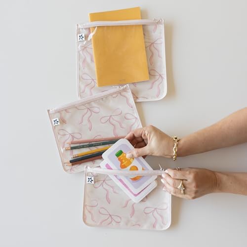 Tiny Twinkle Diaper Bag Organizing Pouches|3 Pack Mess-Proof Clear Front Travel - Image 6