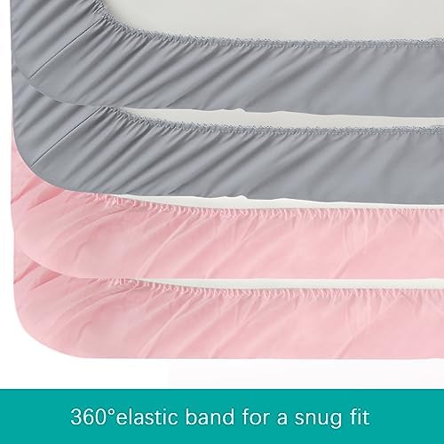 4-Pack Fitted Mini Crib Sheets for Boys and Girls - Image 6