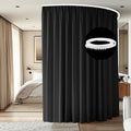 Room Divider Ceiling Mounted Curtains Track Sets Extra Wide Blackout Curtain by CBSROROHome