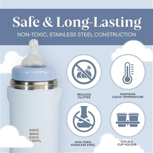 Jili All-in-One Baby Bottle, Insulated Stainless Steel Bottle - Image 4