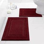 HOMEIDEAS Bathroom Rugs Sets 2 Piece, Super Soft and Absorbent Non Slip by HOMEIDEAS
