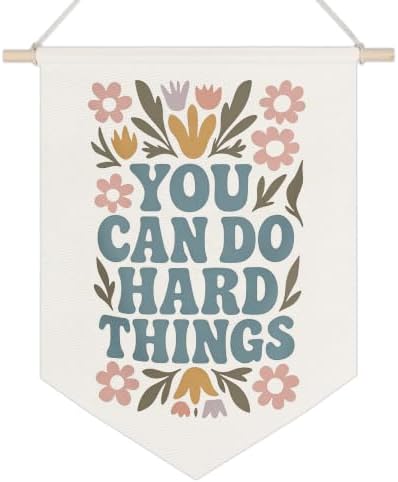 Ghueghe Boho Floral Inspirational Canvas Banner Wall Decor by Unknown