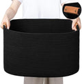 danpinera Large Blankets for Living Room, 72 L Woven Cotton Rope Baskets for by danpinera