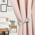 Sumnacon Set of 2 Decorative Curtain Holdbacks, Wall Mounted Aluminum Alloy - Image 4