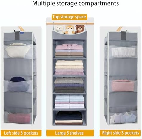 5-Shelf Hanging Closet Organizer and Storage - Image 5