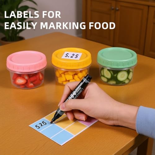 Food Storage Containers, 12 Pack 4 oz Freezer Storage Containers - Image 6