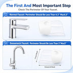 Gjinxi 2PCS Bathtub Extender Silicone Faucet Extender - Image 2