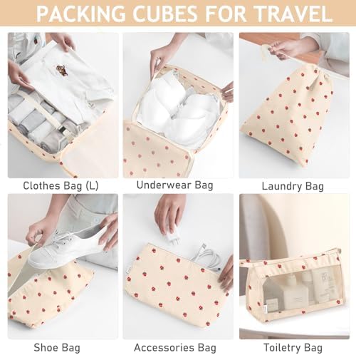 KPX 8 Set Packing Cubes for Travel, Luggage Packing Organizers Accessories - Image 4