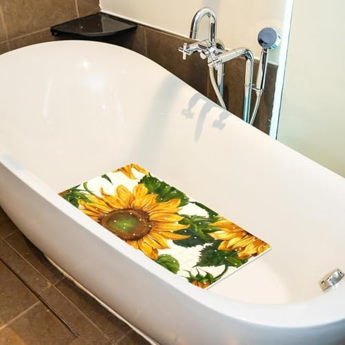 Bath Tub Shower Mat, Washable Bathtub Floor Mats, Suction Cups and Drain Holes - Image 4