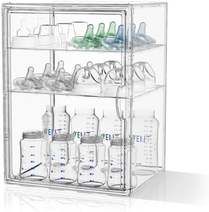 JOYZAN Clear Baby Bottle Organizer by MakeYourHomeOrganizedTidy