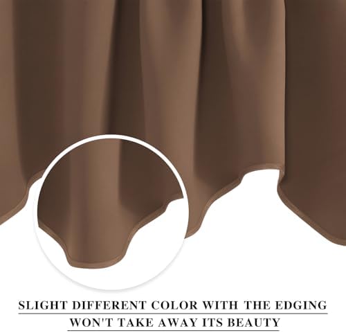 NICETOWN 6 Panels Cappuccino Kitchen Valances - Image 2