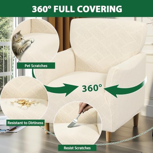 Stretch Chair Covers Armchair Slipcovers - Image 6