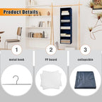 Hanging Closet Organizer 5-Shelf, Oxford Fabric Wardrobe Storage - Image 6