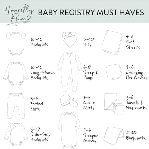 HonestBaby Unisex-Baby Classics Fitted Crib Sheets Set Standard Mattress - Image 5