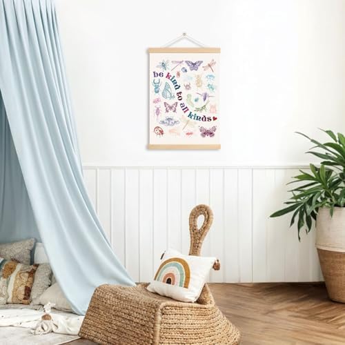 DNEULYR Colorful Insect Canvas Wall Art, Boho Entomology Bugs Wall Decor - Image 3