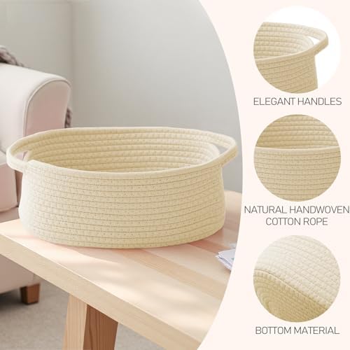 JMvicyroam Small Woven Basket, Empty Gift Basket - Image 3