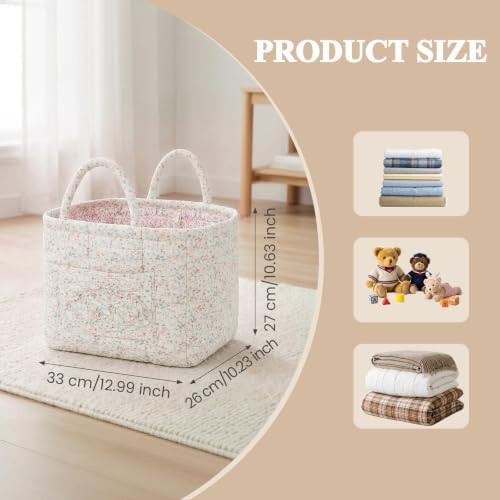 Floral Fabric Storage Basket Car Interior Storage Basket Underwear Sundries - Image 7