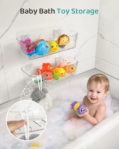Bath Toy Storage Organizer 4 Pack - Image 2