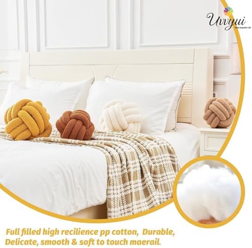 Uvvyui Knot Pillow Ball, Soft Home Decorative Pillows, Round Throw Pillow - Image 3