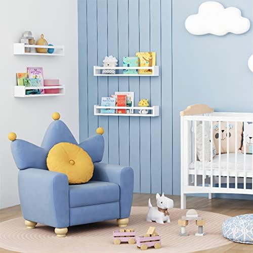 Forbena 24 Inch Wall Bookshelf for Kids Bedroom Set of 4, Large Wood Wall Mount - Image 2