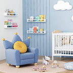 Forbena 24 Inch Wall Bookshelf for Kids Bedroom Set of 4, Large Wood Wall Mount - Image 2