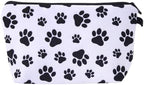 Dog Footprint Makeup Bag Pet Paw Cosmetics Pouch by Sudaporn
