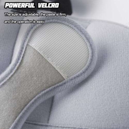 Car Seat Head Support Strap Adjustable Mesh Neck Relief Band Gray - Image 3