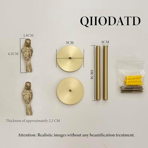Brass Curtain Holdbacks Gold Curtain Tieback Curtain Holders Backs Wall Hooks - Image 2