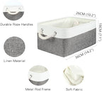 Storage Bins with Sturdy Cotton Handles, Fabric Storage Baskets - Image 6